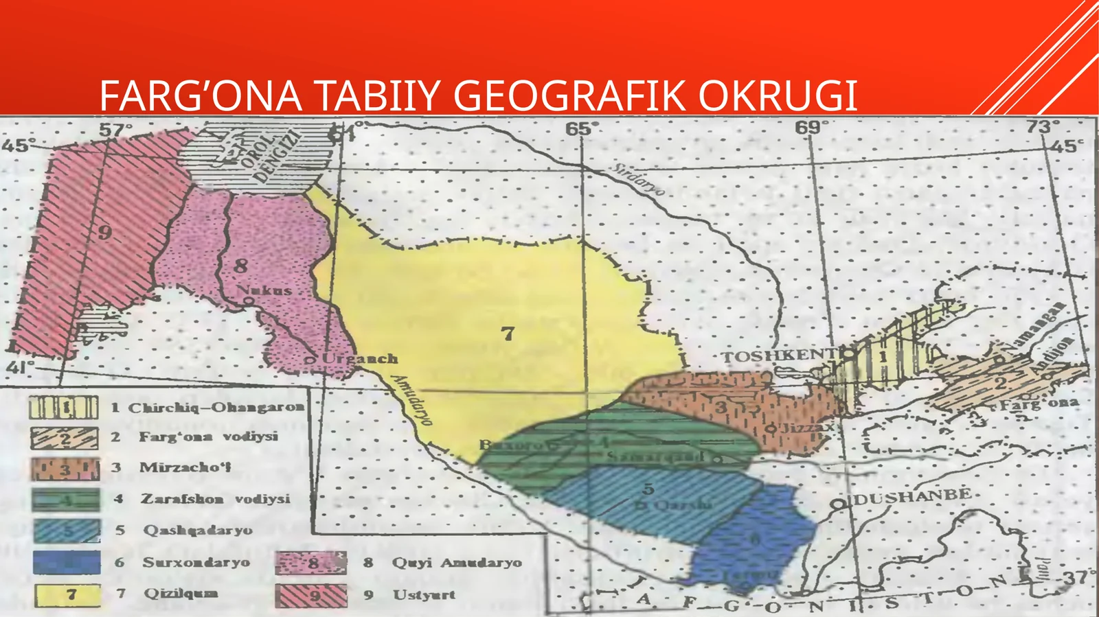 7-sinf. Geografiya. Farg'ona tabiiy geografik okrugi