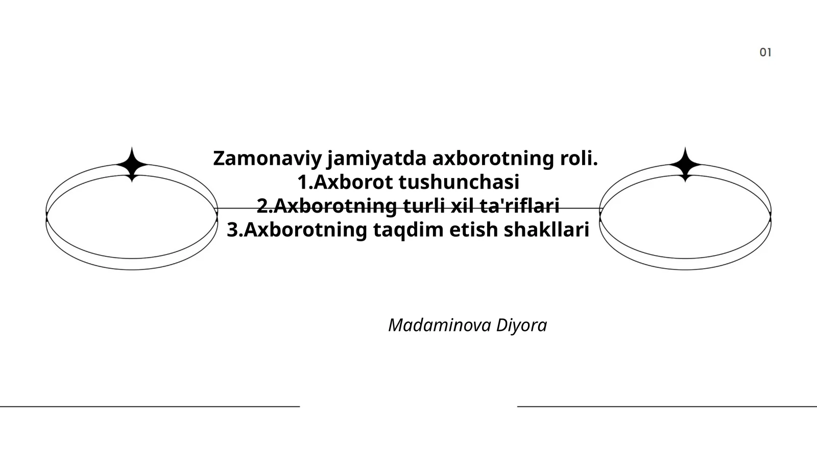 Axborotning turli xil ta'riflari