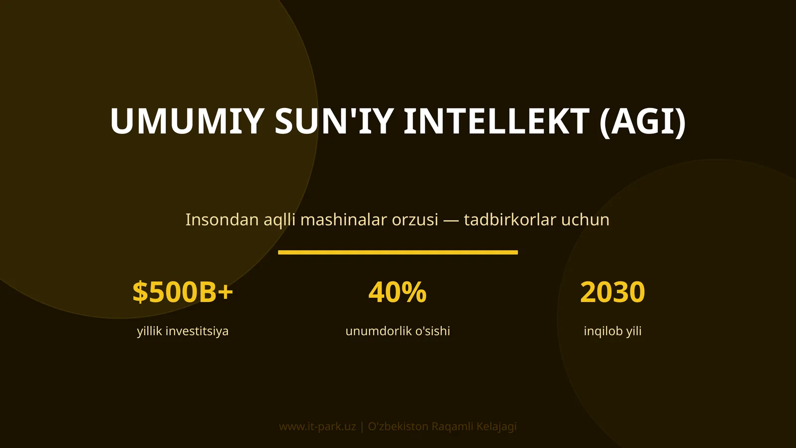 UMUMIY SUN'IY INTELLEKT (AGI)