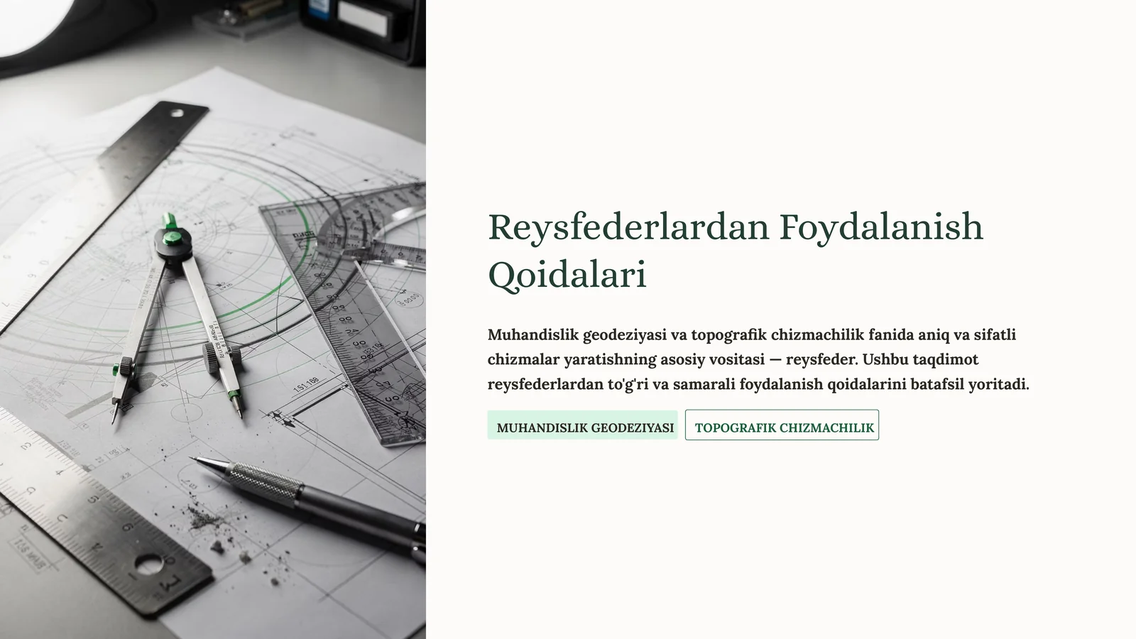 Reysfederlardan Foydalanish Qoidalari