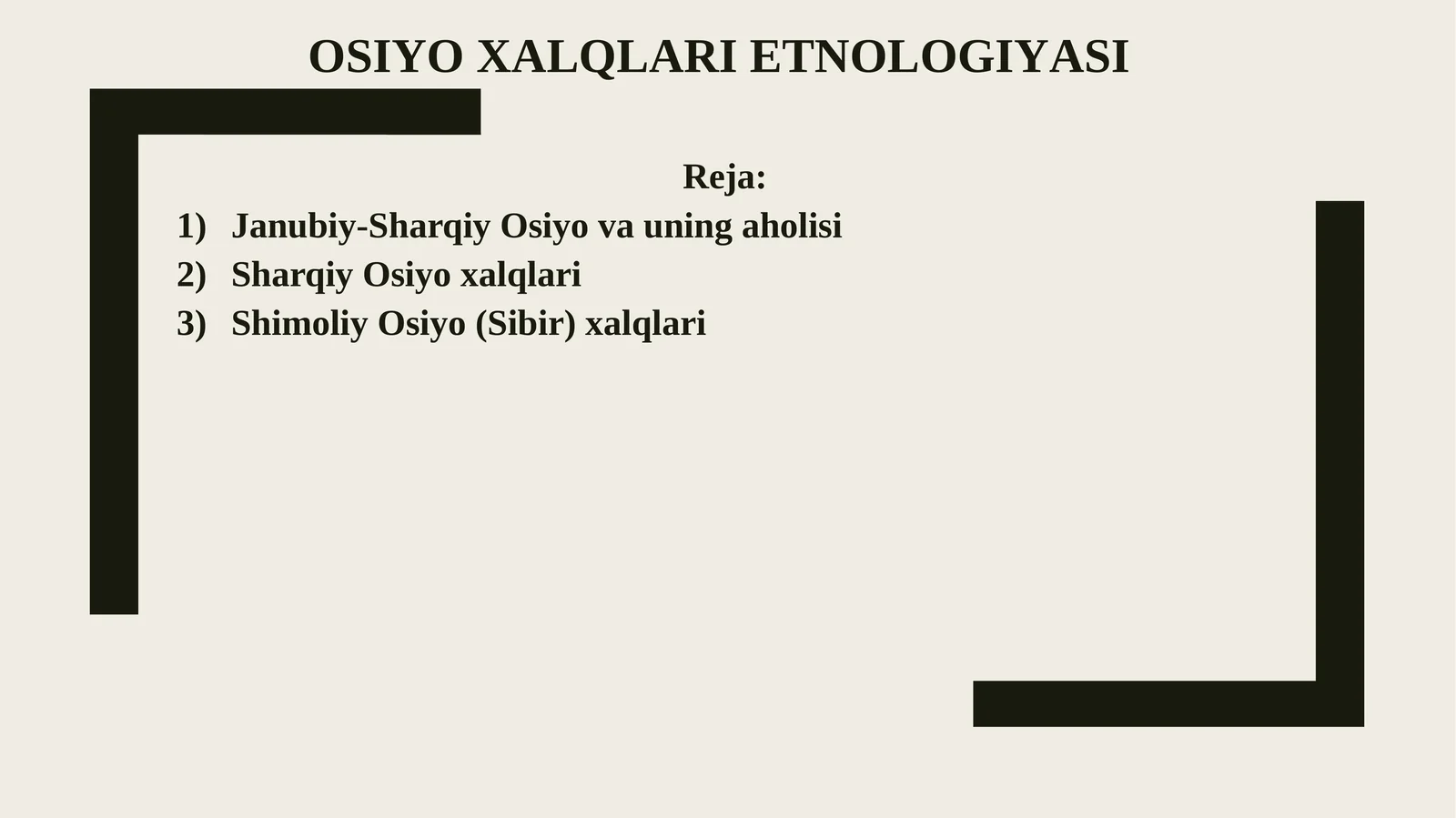 OSIYOXALQLARI ETNOLOGIYASI