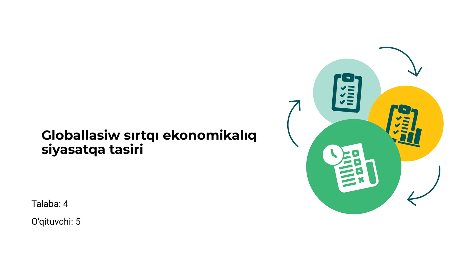 Globallasiw sırtqı ekonomikalıq siyasatqa tasiri