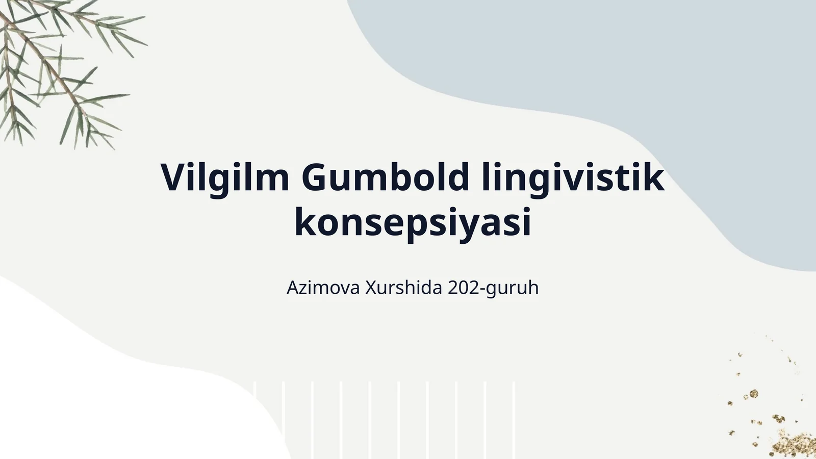 Vilgilm Gumbold lingivistik konsepsiyasi