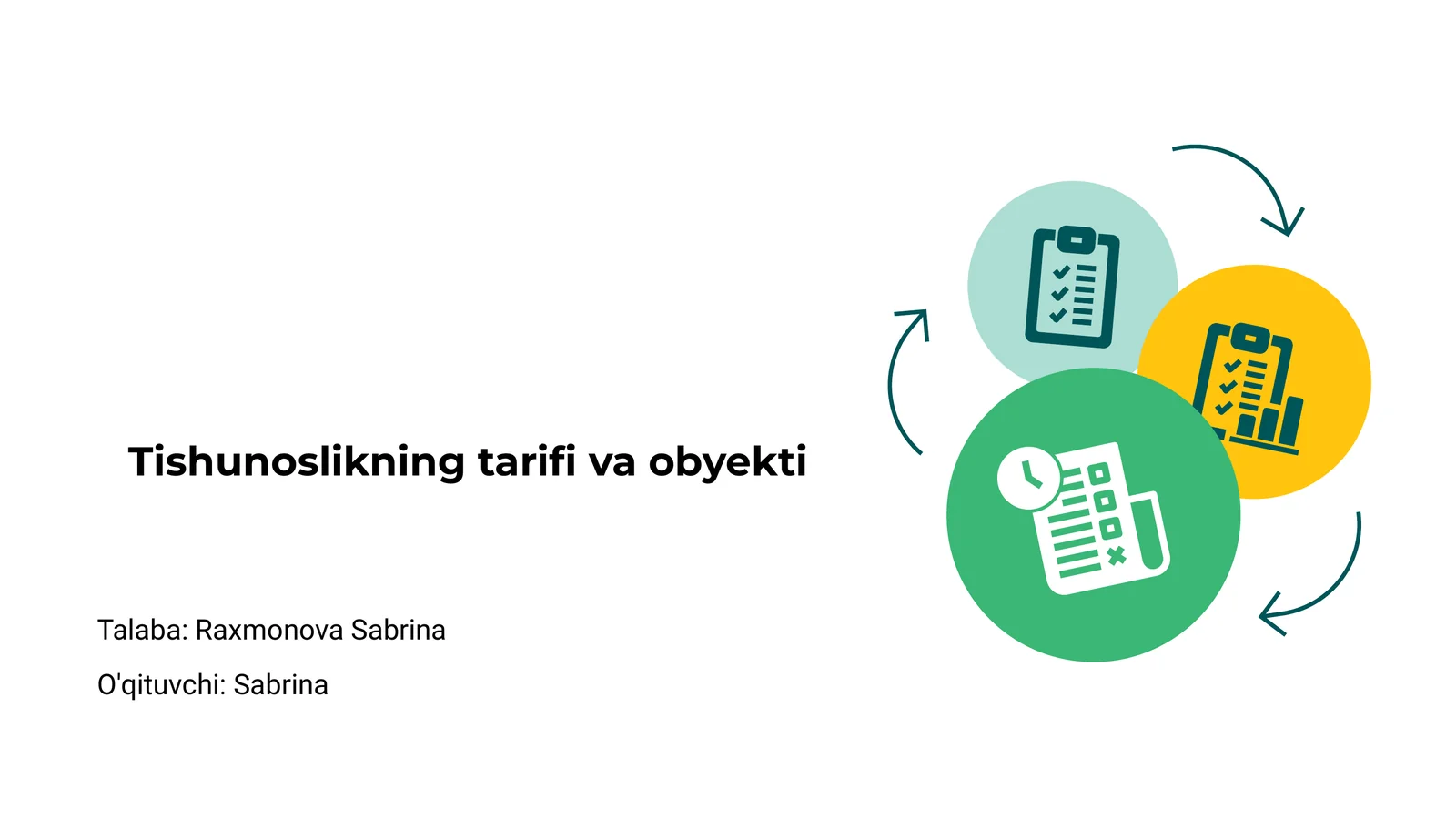 Tishunoslikning tarifi va obyekti