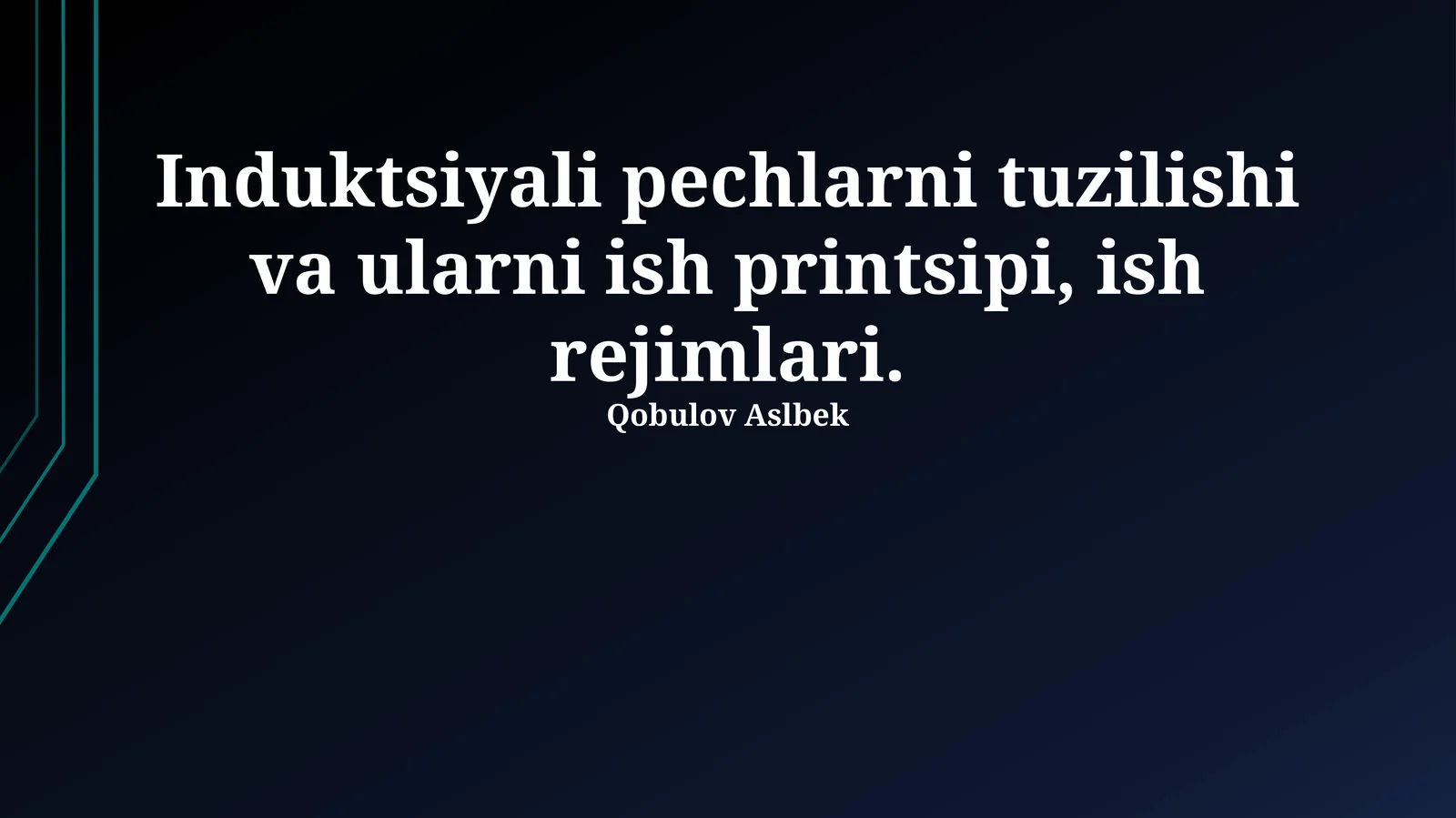 Induktsiyali pechlarning qurilishi