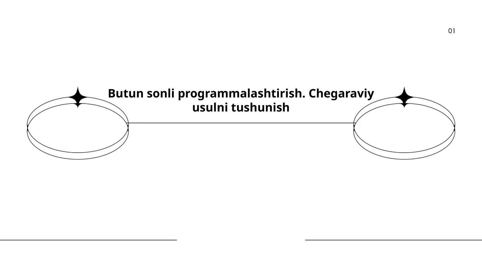 Butun sonli programmalashtirish. Chegaraviy usulni tushunish