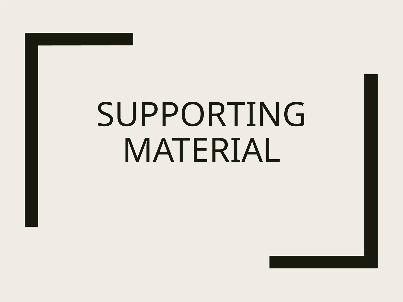 Supporting material
