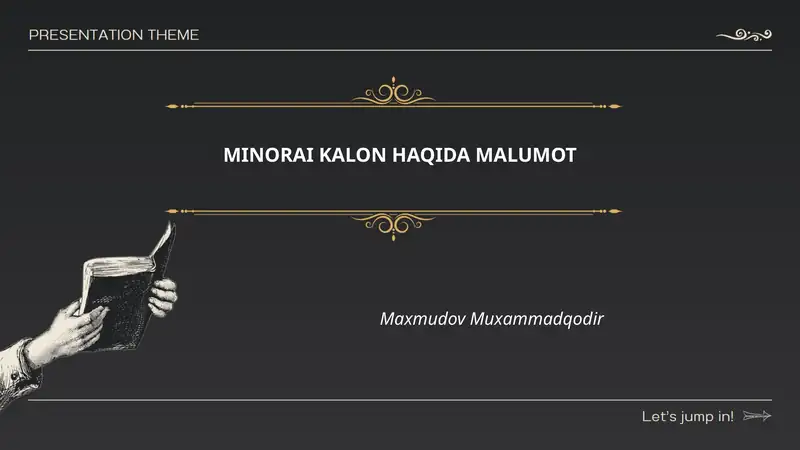 MINORAI KALON HAQIDA MALUMOT