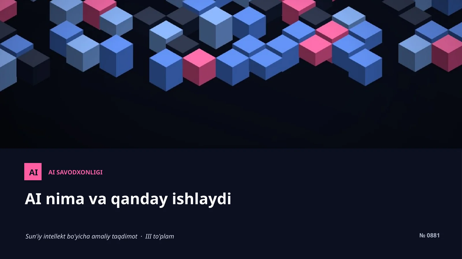 Sun'iy intellekt bo'yicha amaliy taqdimot