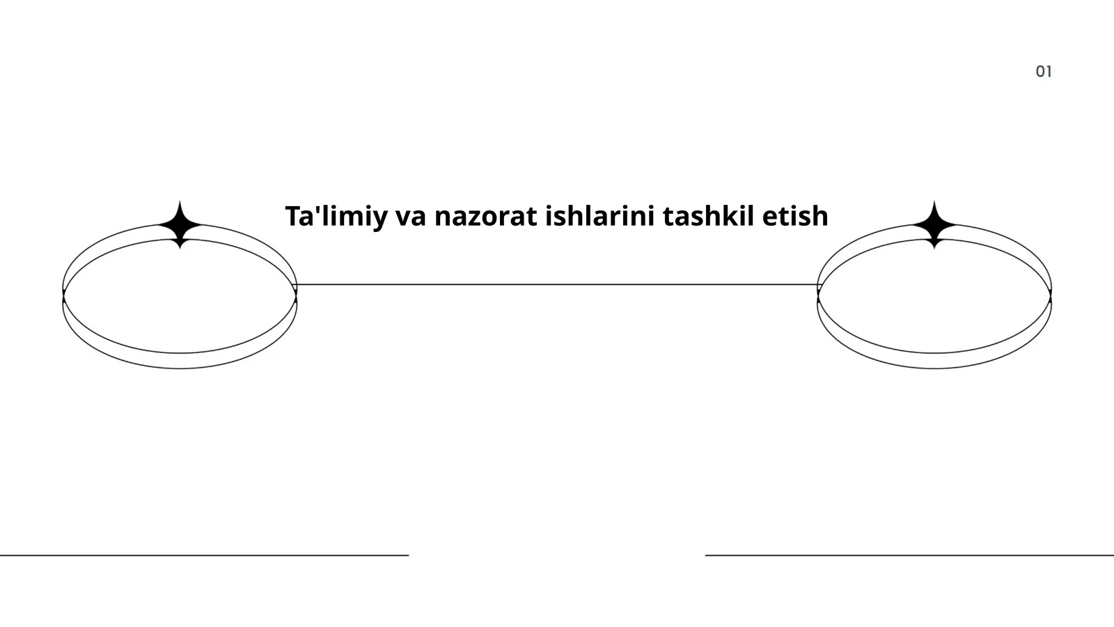 Ta'limiy va nazorat ishlarini tashkil etish