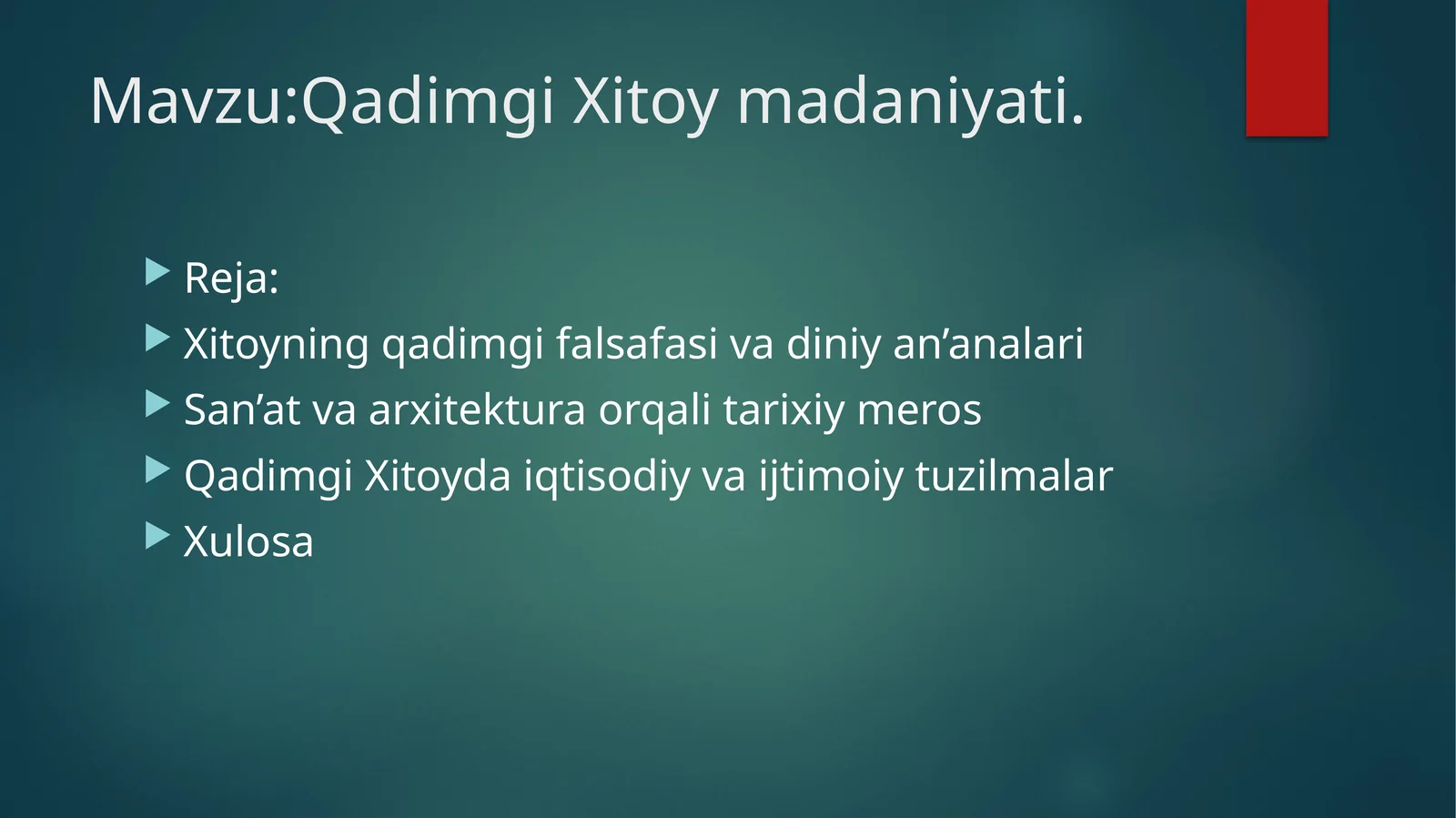 Qadimgi Xitoy madaniyati