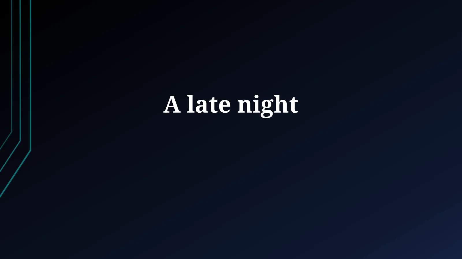 The Case of the Midnight Error