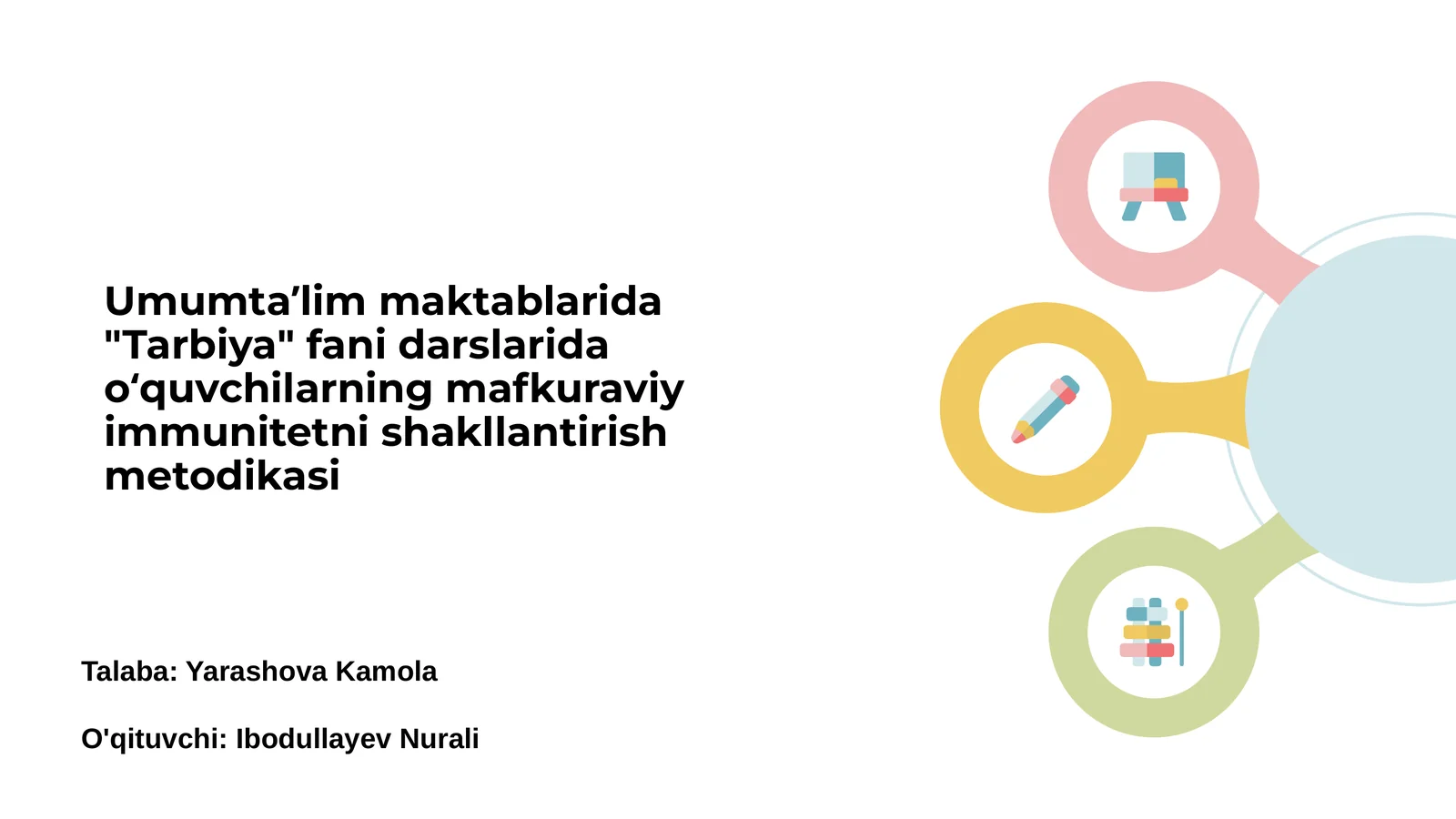 Tarbiya fani va uning maqsadlari