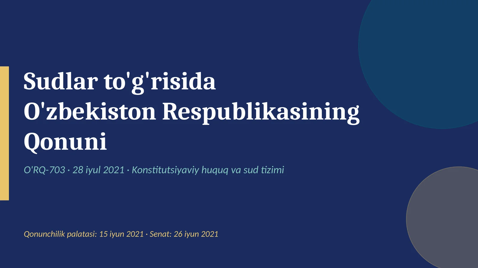Sudlar to'g'risida