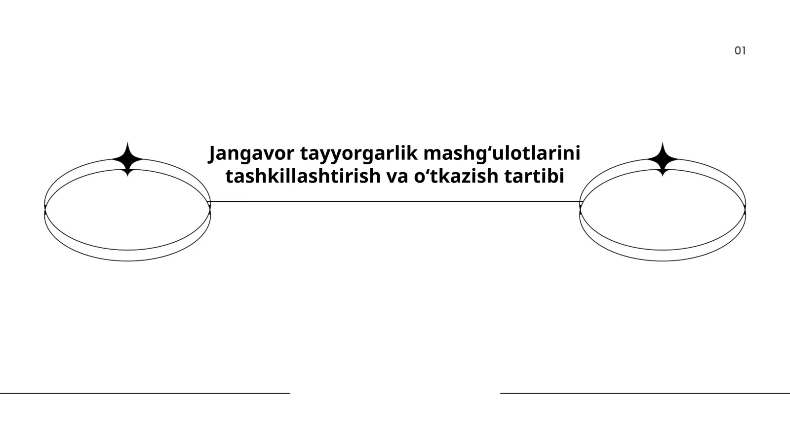 Jangavor tayyorgarlik mashgʻulotlarini tashkillashtirish va oʻtkazish tartibi