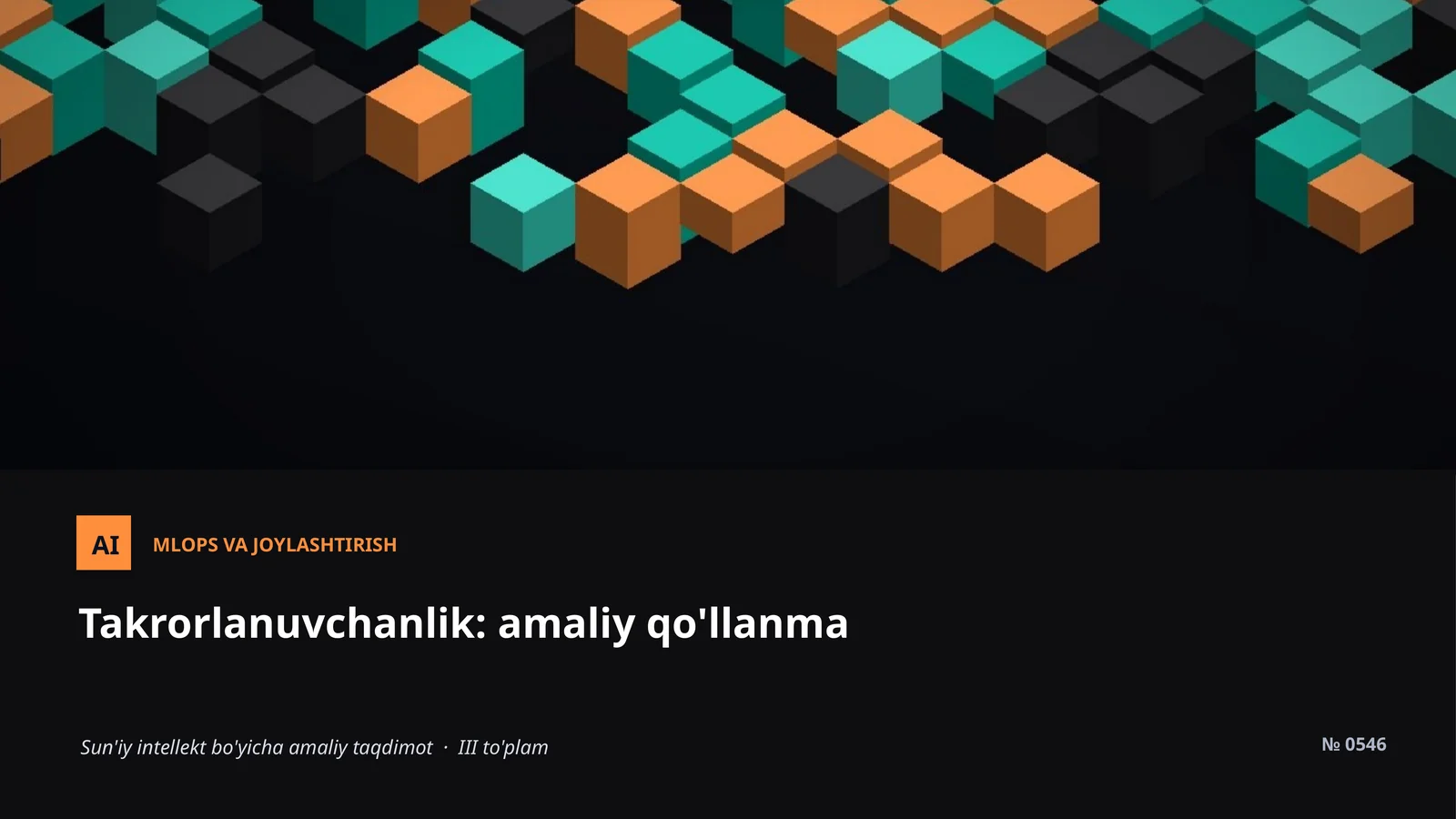 MLOPS VA JOYLASHTIRISH