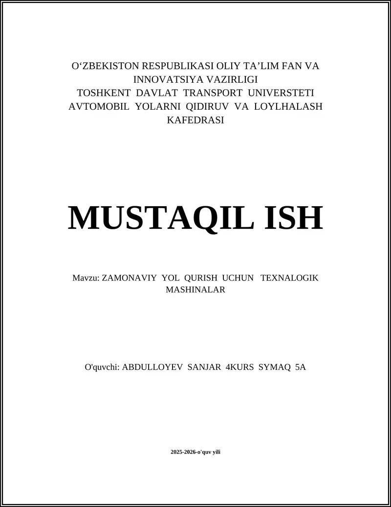Asfalt yotqizish mashinalari (asfalt paverlar)
