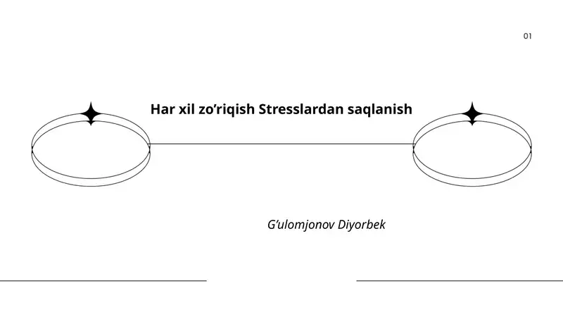 Har xil zo’riqish Stresslardan saqlanish