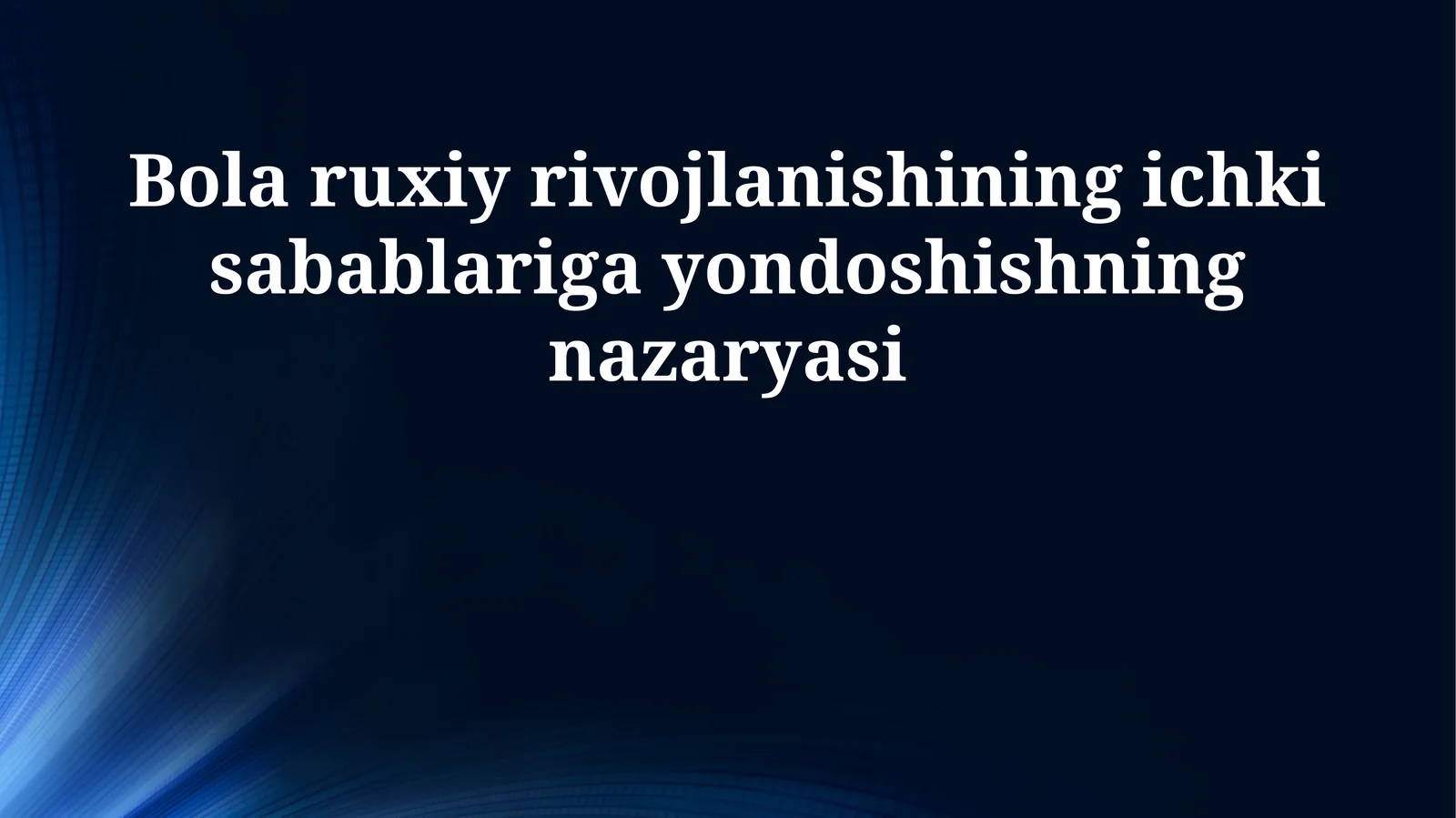 Ichki resurslar va ularning ruhiy taraqqiyotdagi roli