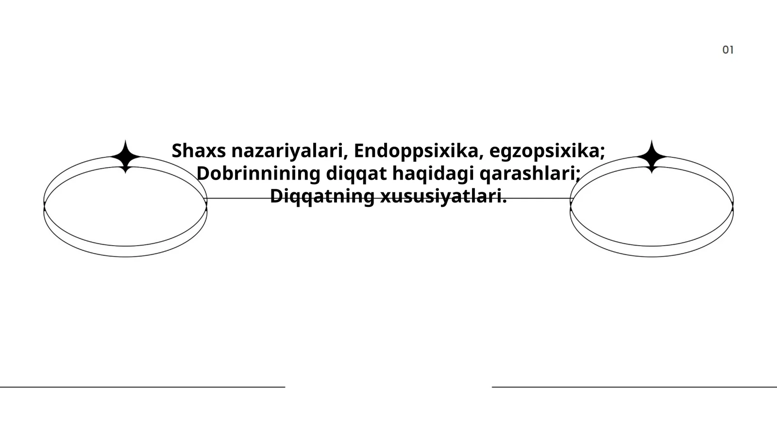 Shaxs nazariyalari, Endoppsixika, egzopsixika; Dobrinnining diqqat haqidagi qarashlari; Diqqatning xususiyatlari