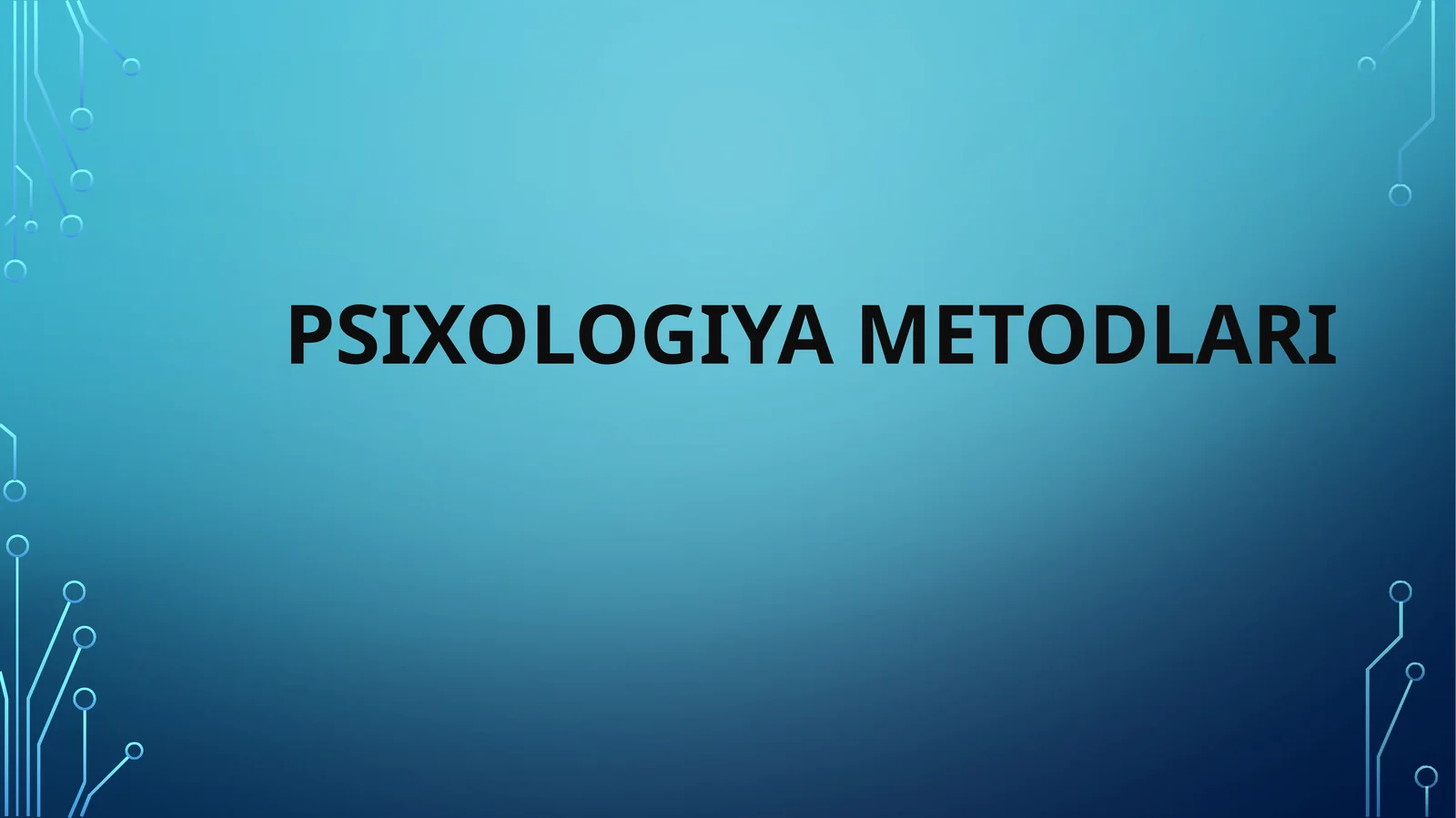 Psixologiya metodlari