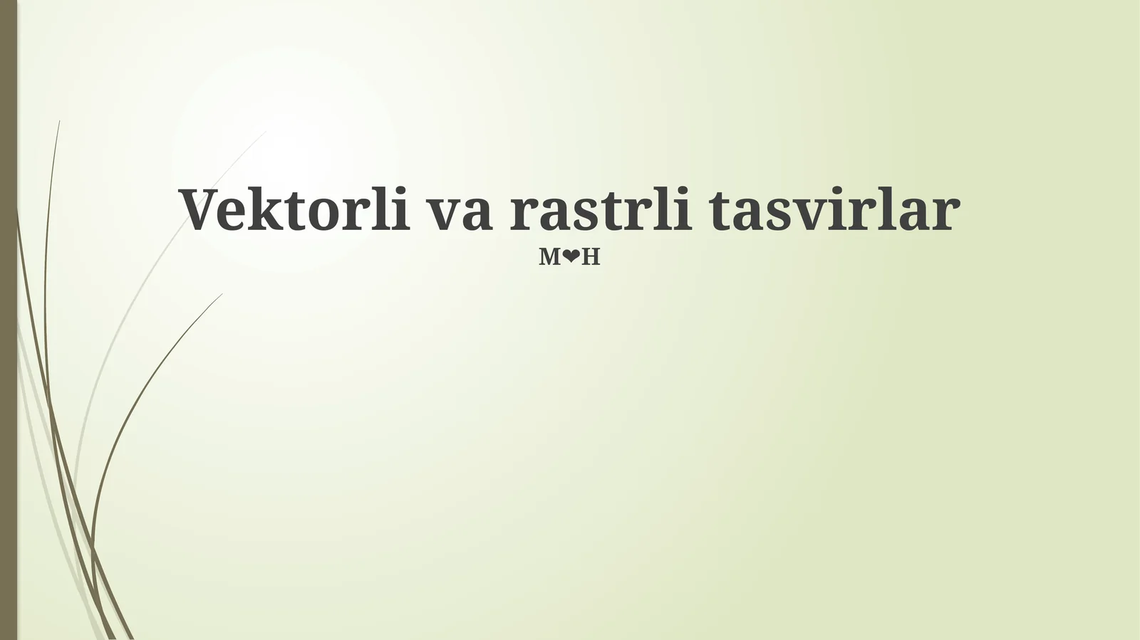 Vektorli va Rastrli Tasvirlar