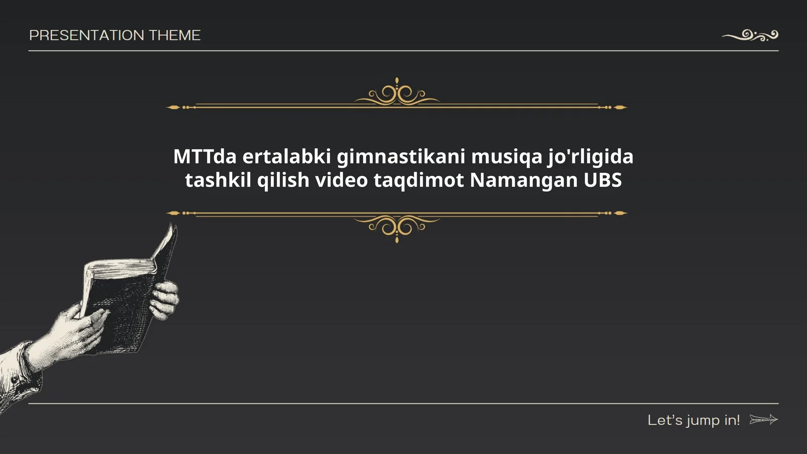 MTTda ertalabki gimnastikani musiqa jo'rligida tashkil qilish video taqdimot Namangan UBS