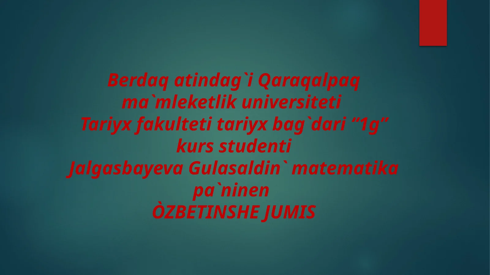 Funksiyalar turlari