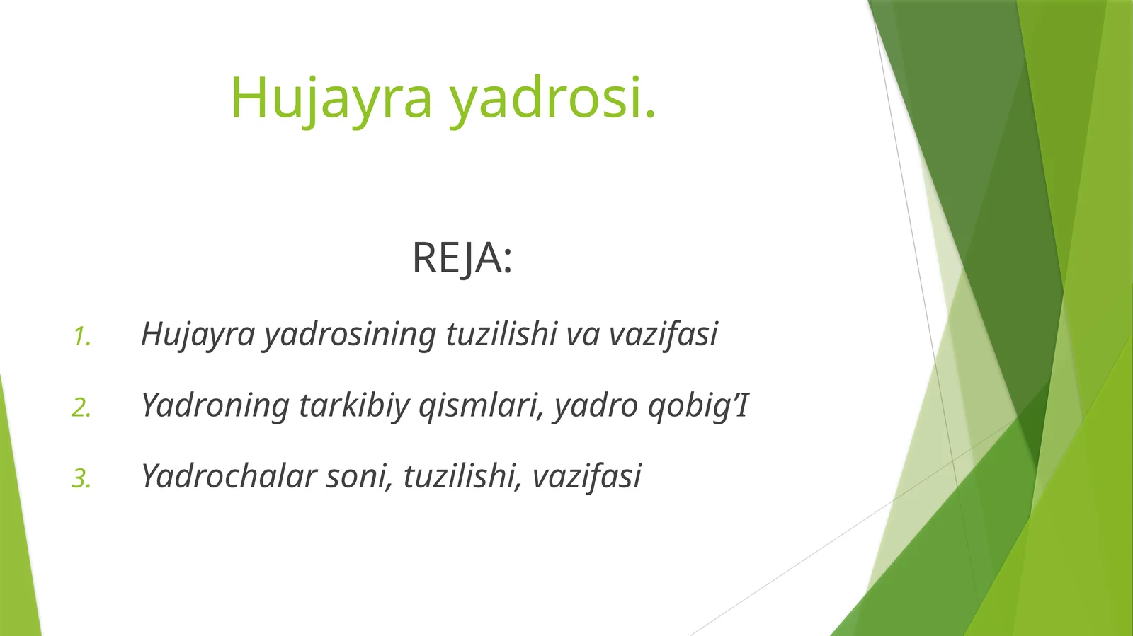 Hujayra yadrosi