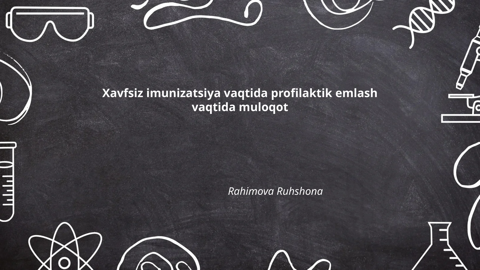 Xavfsiz imunizatsiya vaqtida profilaktik emlash vaqtida muloqot