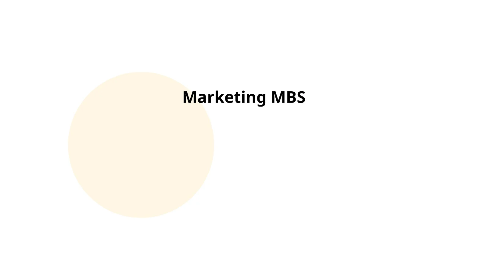 Marketing MBS