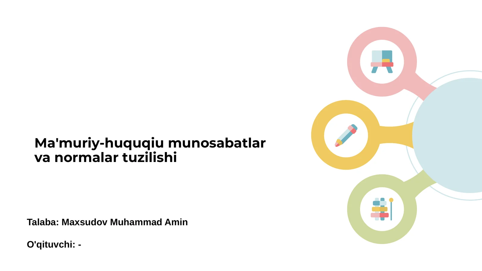 Ma'muriy-huquqiu munosabatlar va normalar tuzilishi