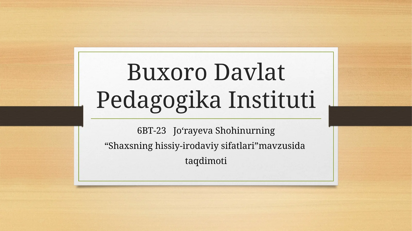 Shaxsning hissiy-irodaviy sifatlari