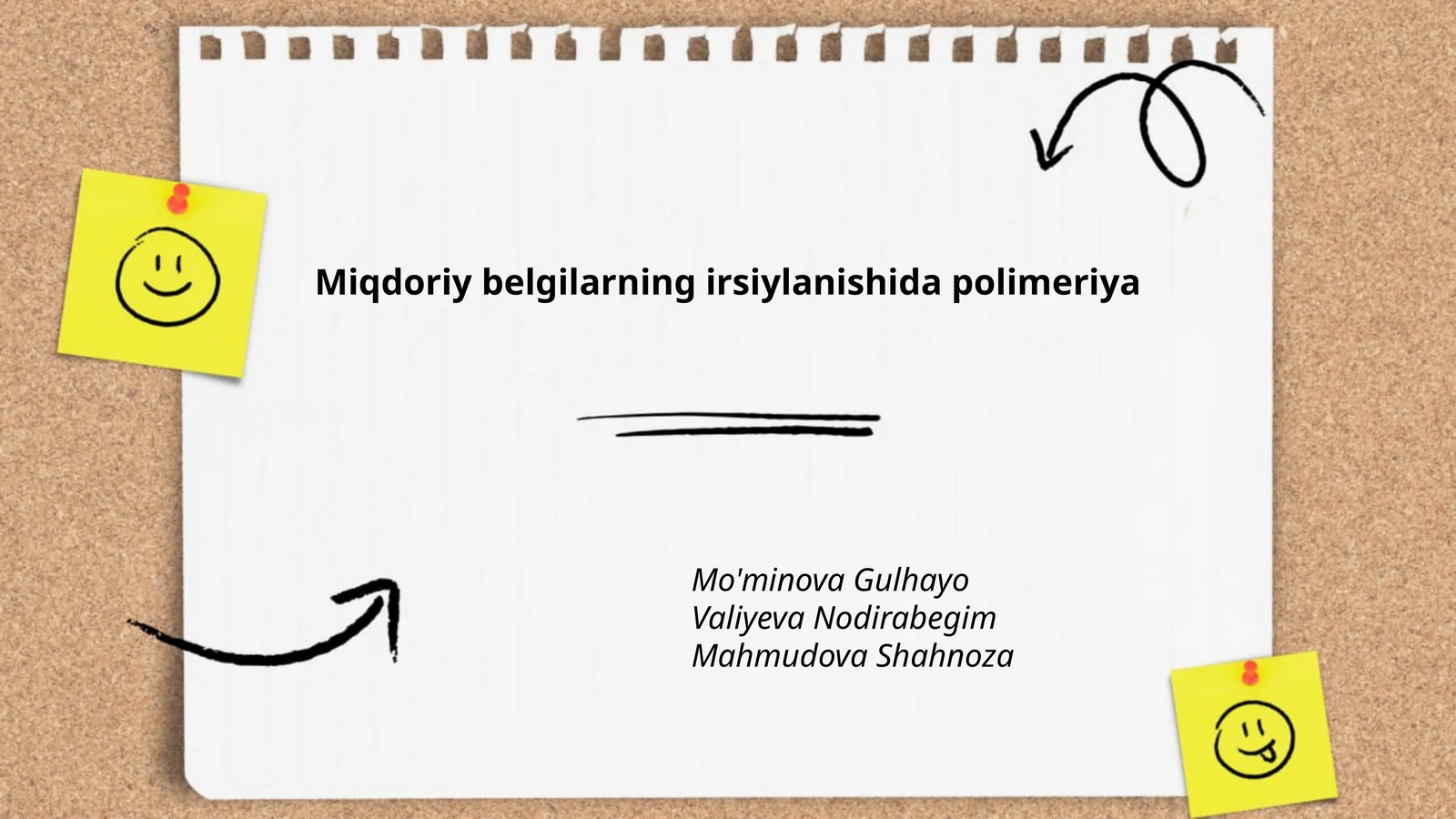 Miqdoriy belgilarning irsiylanishida polimeriya