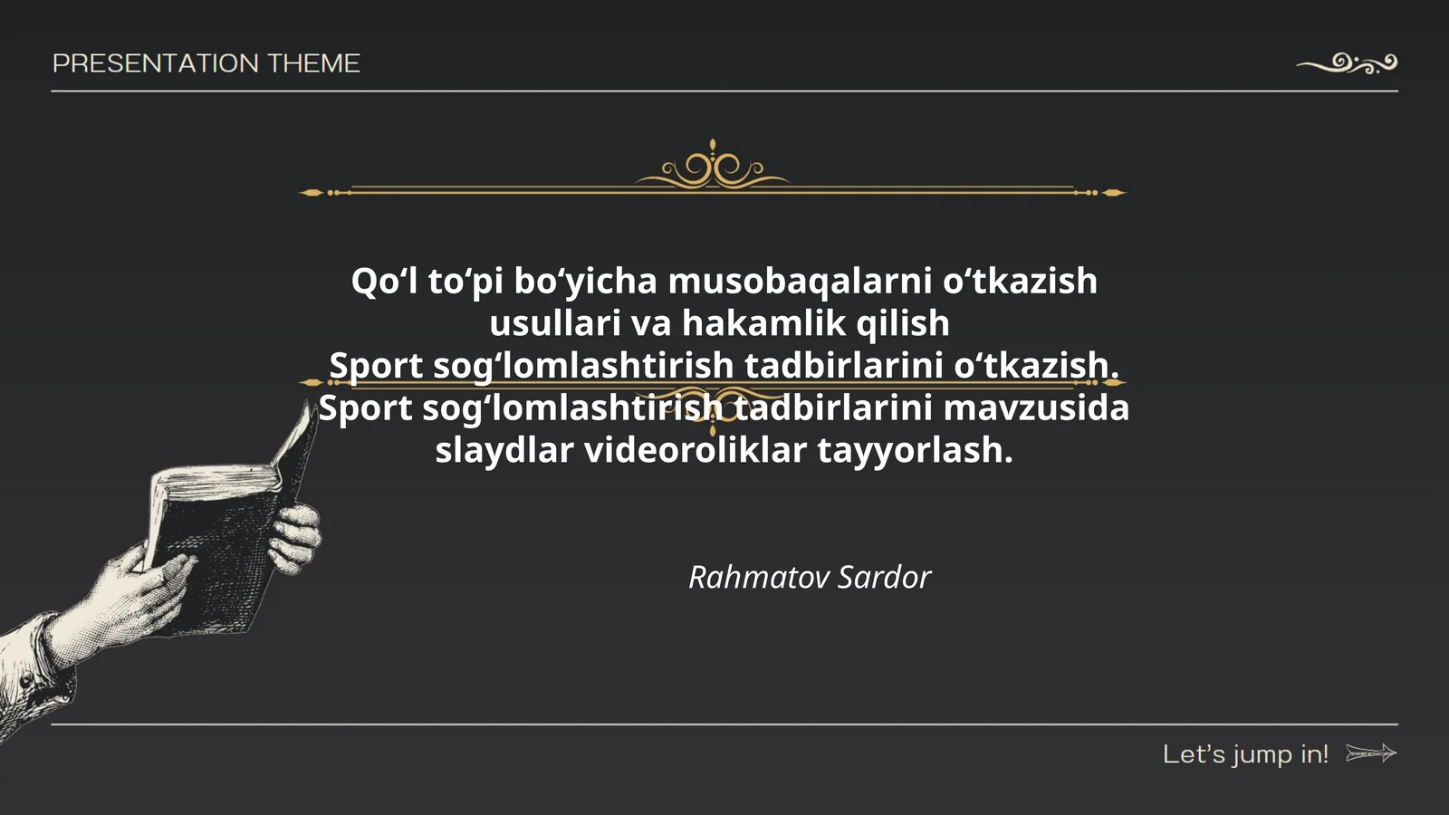 Qo‘l to‘pi bo‘yicha musobaqalarni o‘tkazish usullari va hakamlik qilish