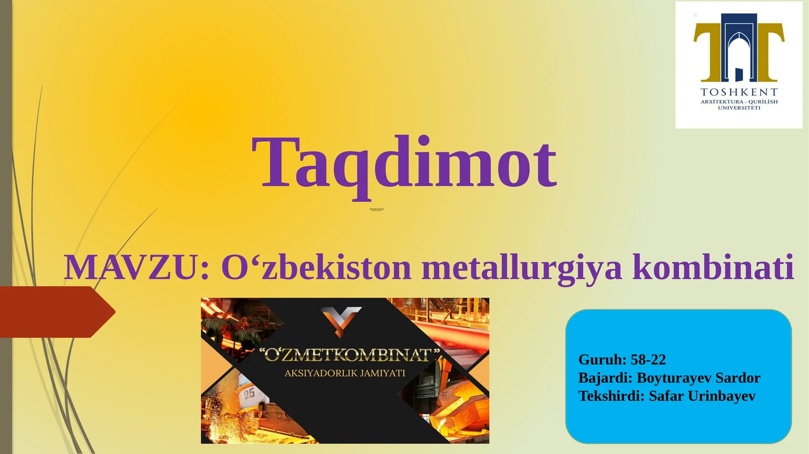 Oʻzbekistonmetallurgiyakombinati