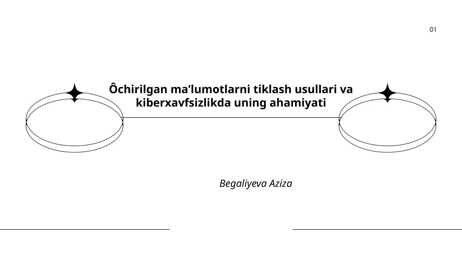 O'chirilgan ma'lumotlarni tiklash usullari va kiberxavfsizlikda uning ahamiyati