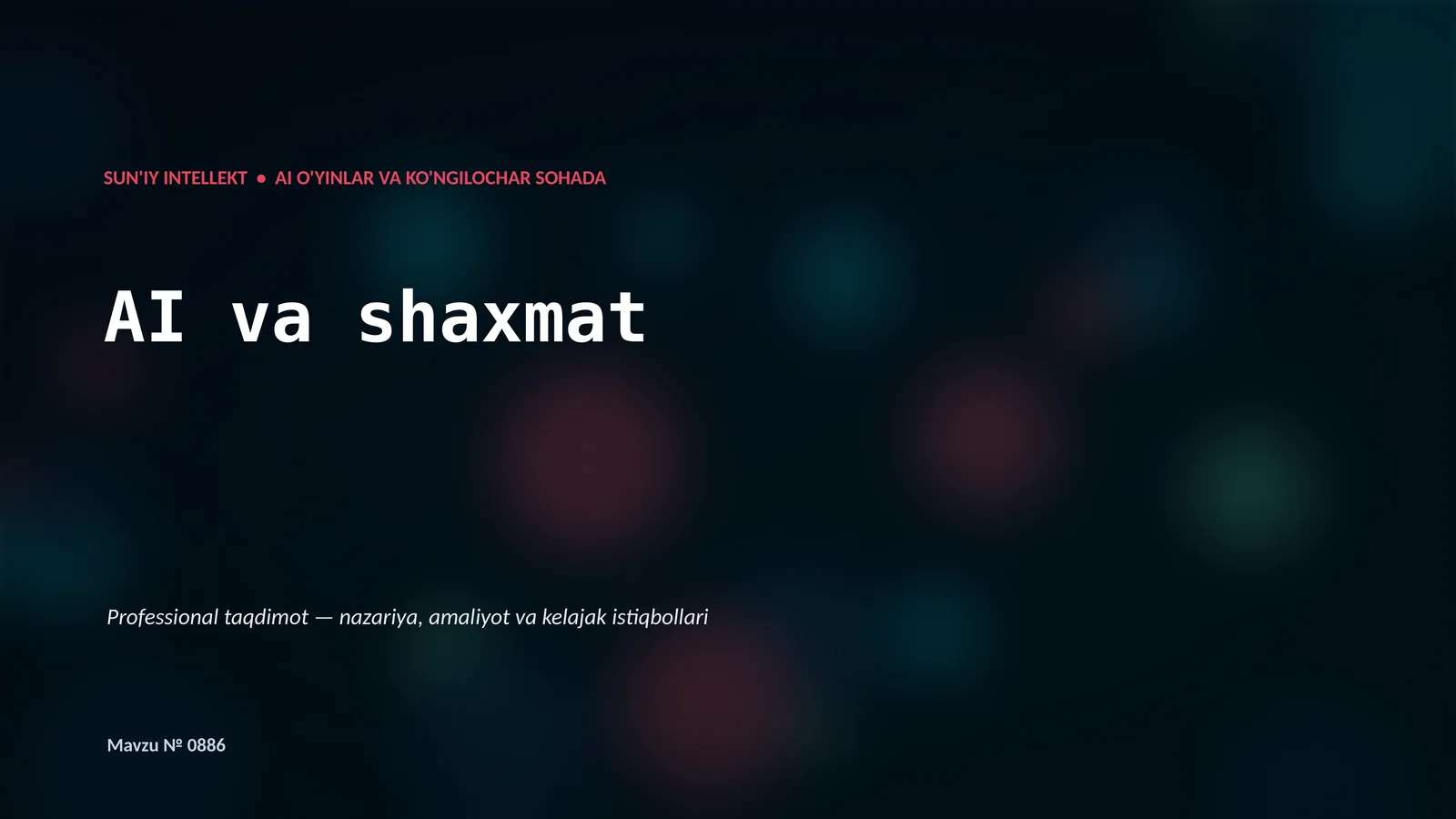 AI va shaxmat