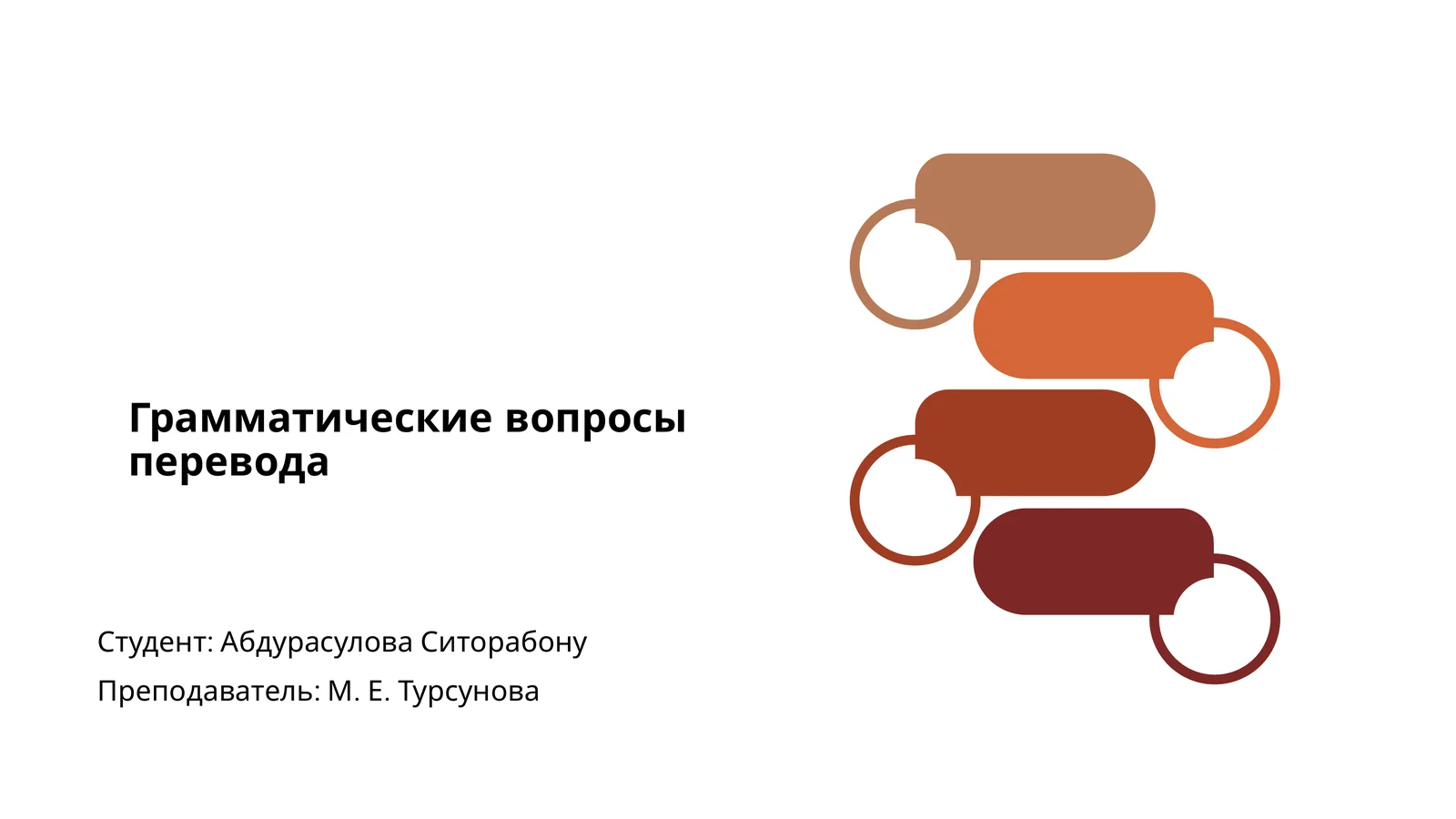 Грамматические вопросы перевода