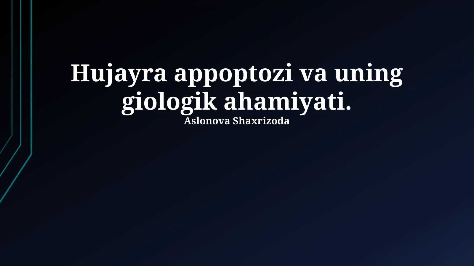 Apoptosis: Ta'rif, Mexanizmlar va Tartibga Solish