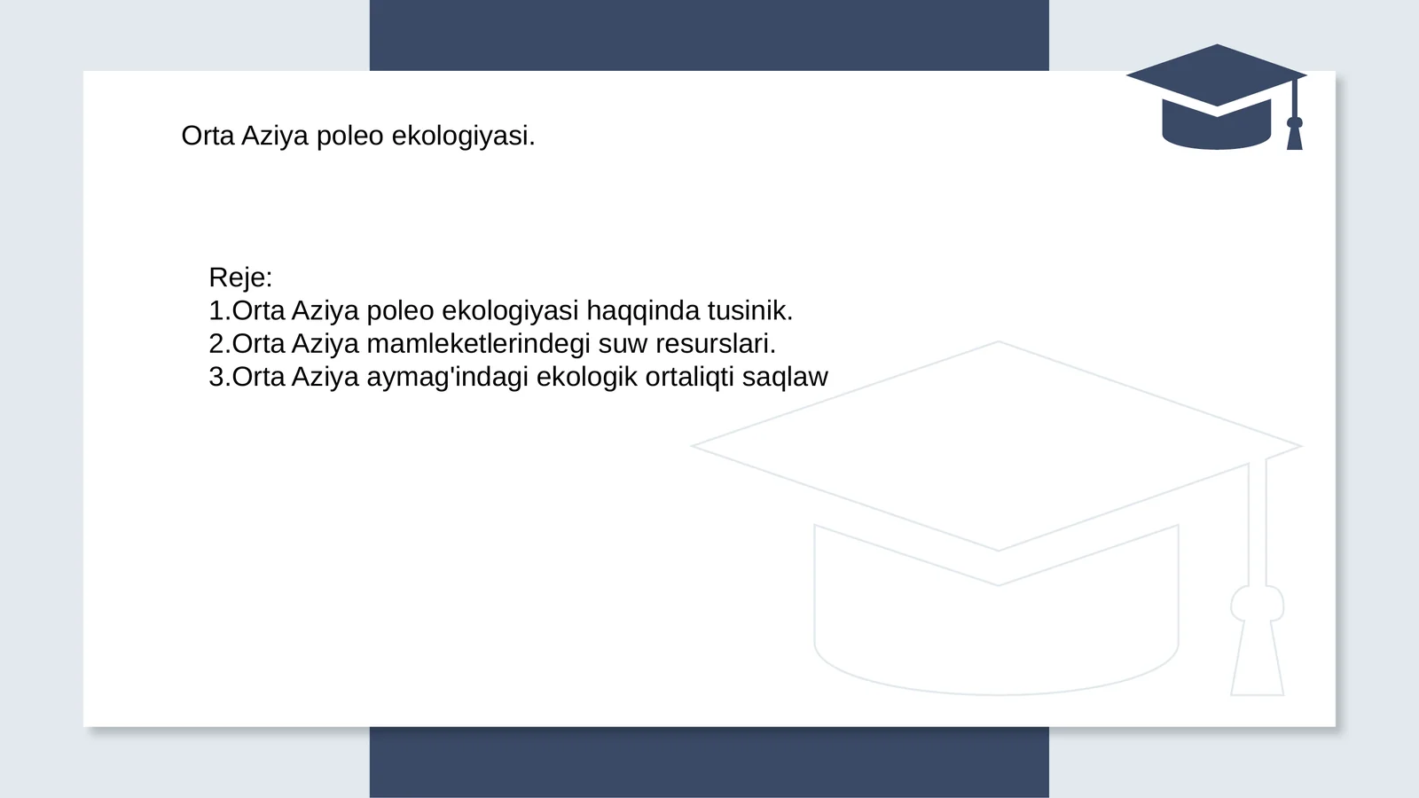 Orta Aziya poleo ekologiyasi