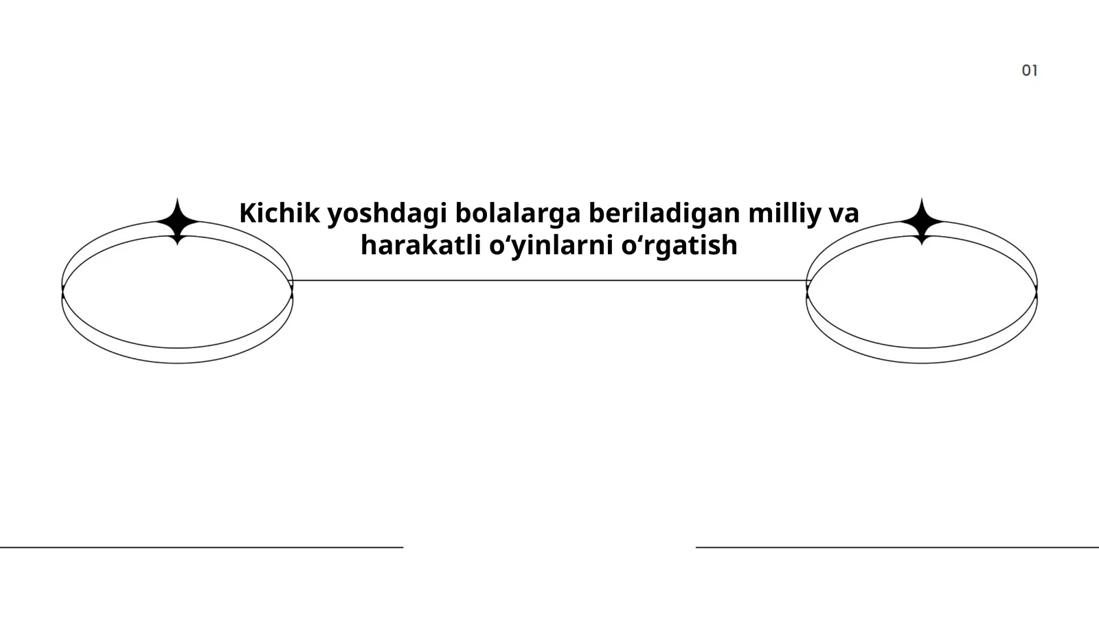 Kichik yoshdagi bolalarga beriladigan milliy va harakatli oʻyinlarni oʻrgatish