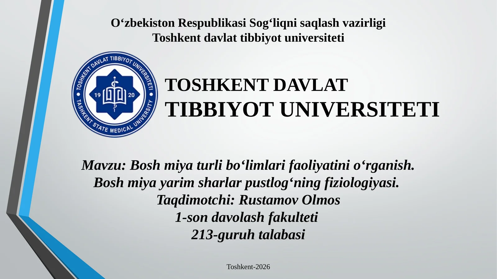 Bosh miya turli bo‘limlari faoliyatini o‘rganish. Bosh miya yarim sharlar pustlog‘ining fiziologiyasi