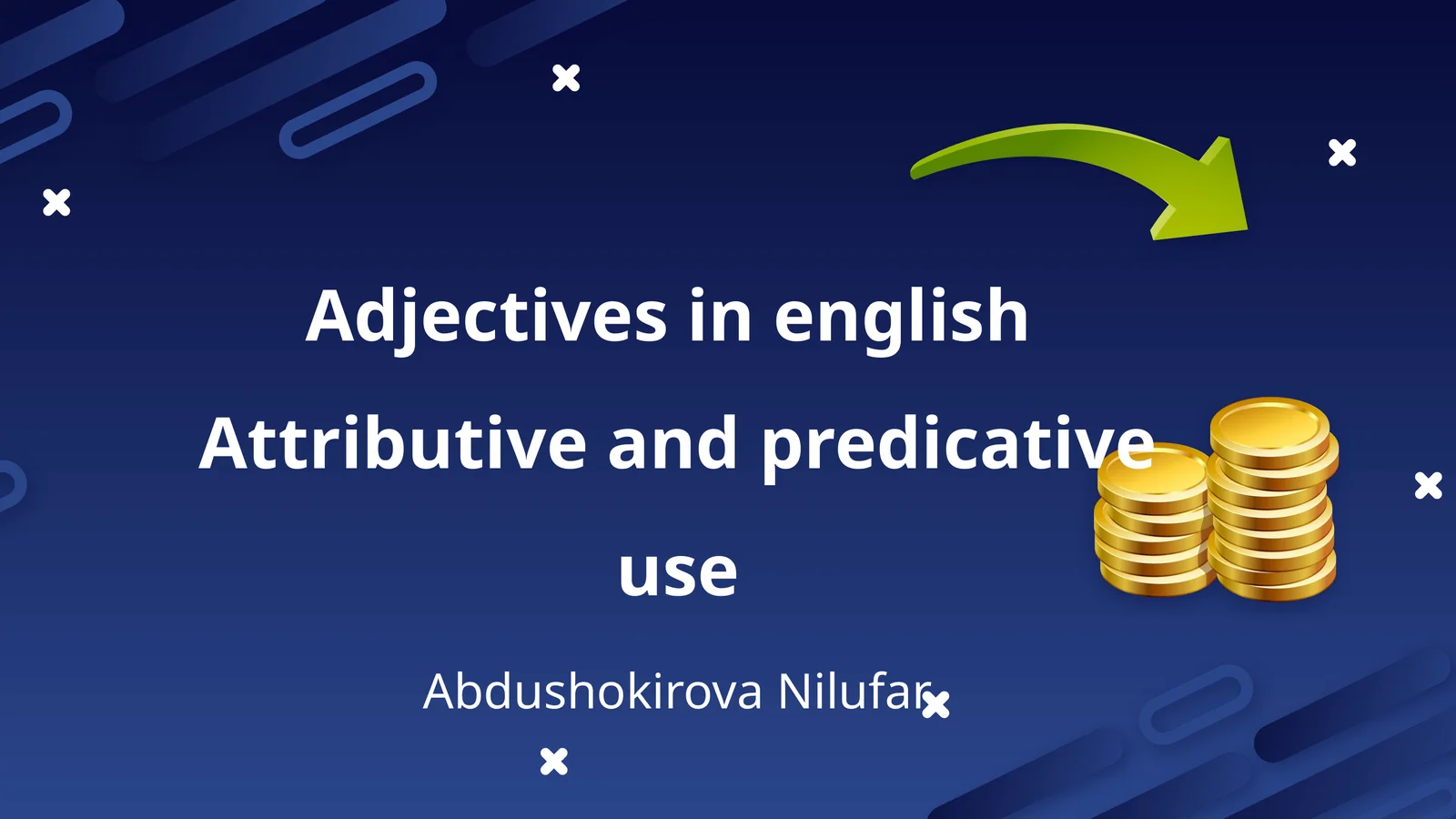 Adjectives in english