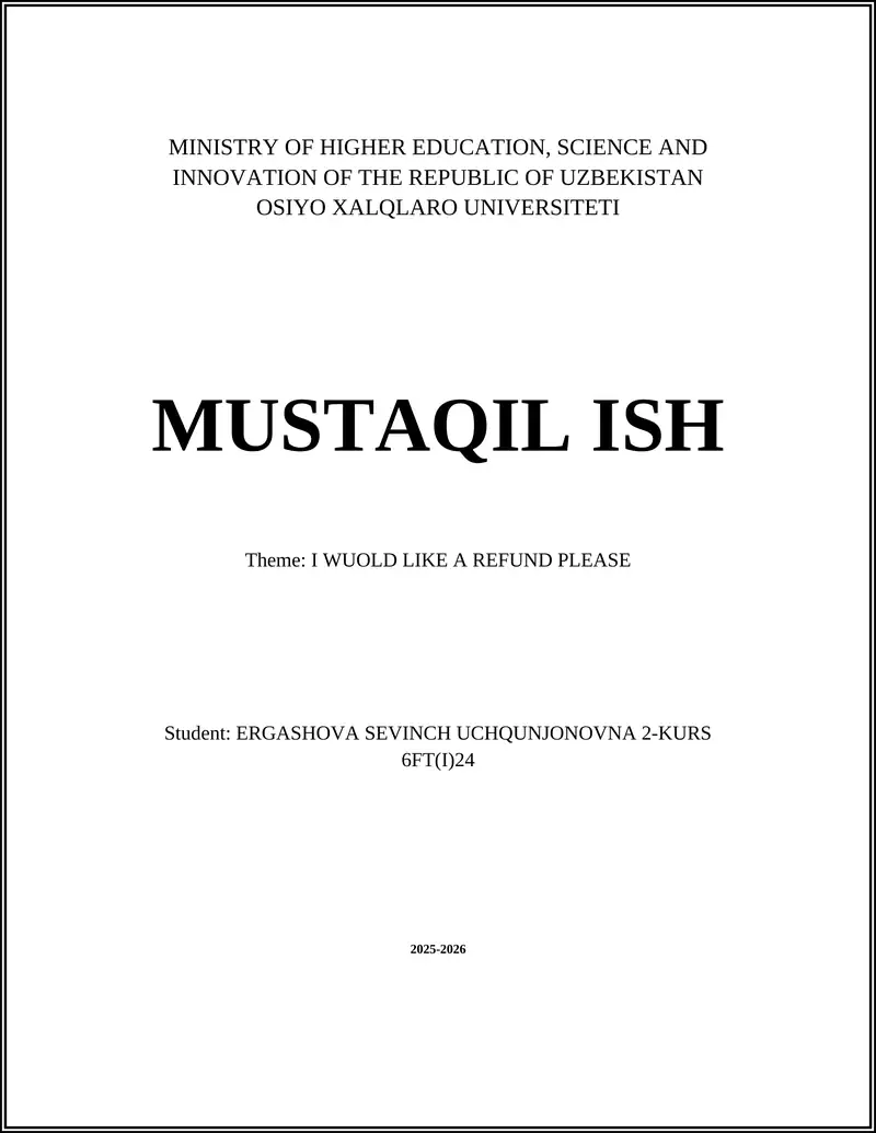 Writing a concise "I would like a refund, please" email template