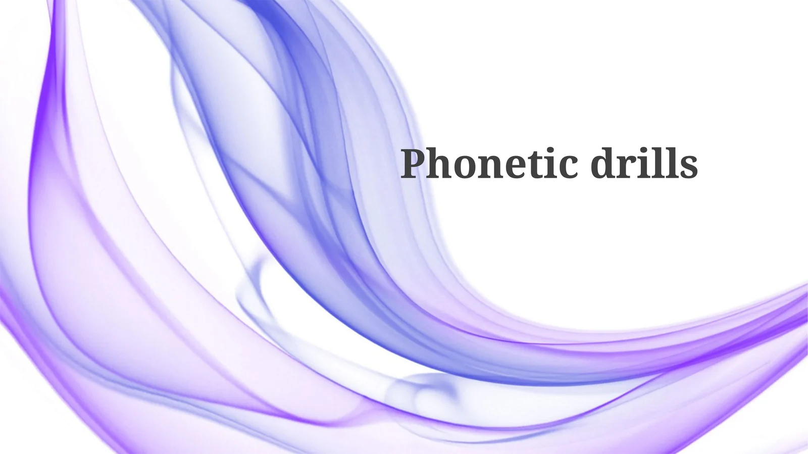 Phoneticdrills