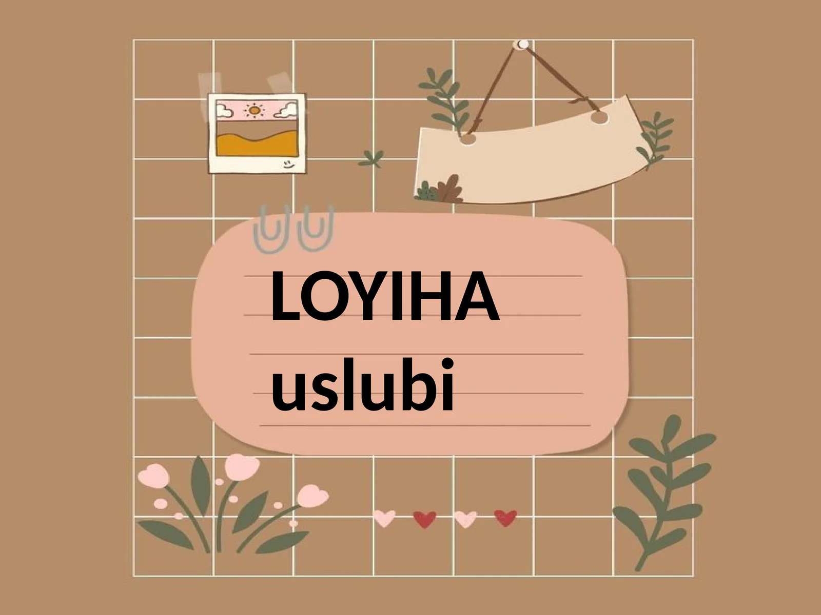 Loyiha uslubi