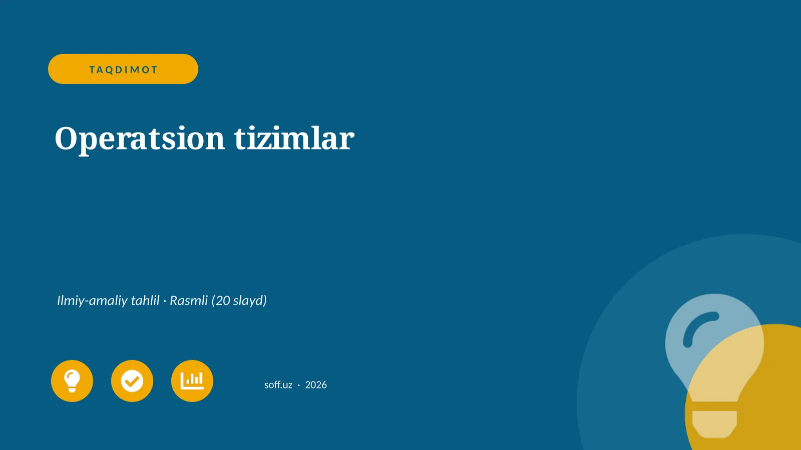Operatsion tizimlar