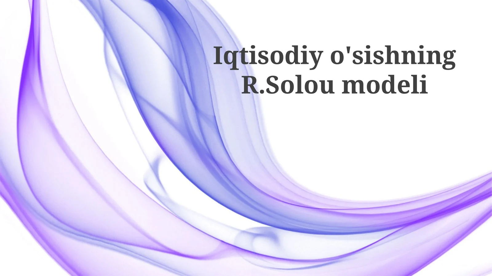 Solow Modelining Empirik Tahlili