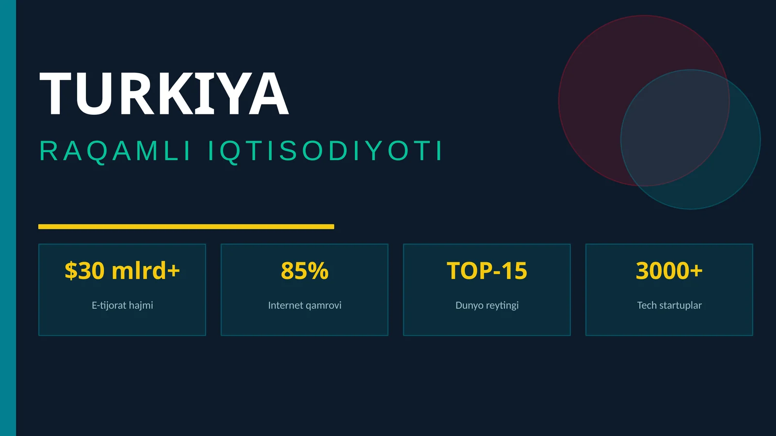 TURKIYA RAQAMLI IQTISODIYOTI